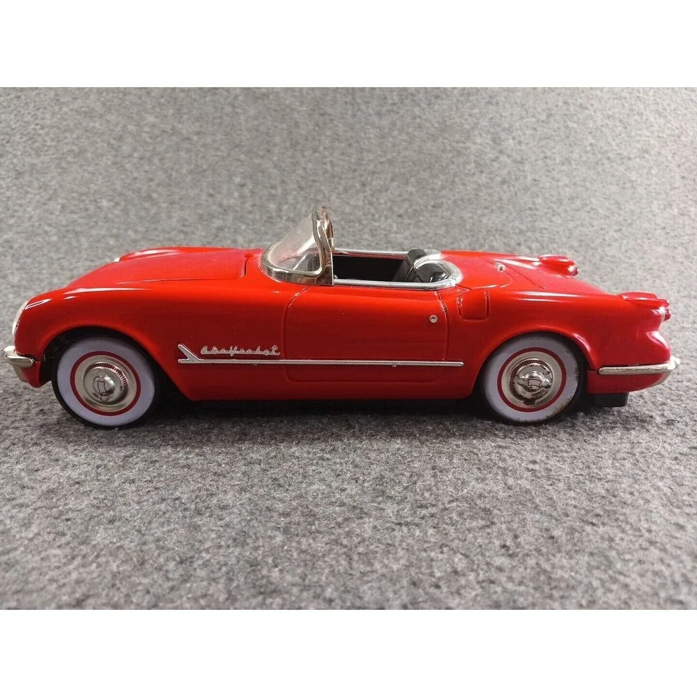 50s Fifties Tinplate Friction Car Red 1953 Corvette Roadster Missing Cassette